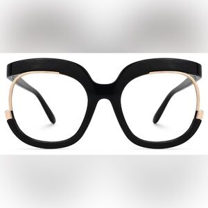 🤩Vooglam-Fredia-Stylish Black and Gold Glasses🤩